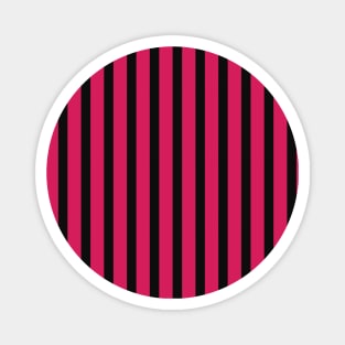 Ade | Black and Pink Stripes Pattern Magnet